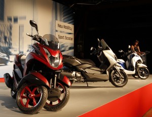 Στιγμιότυπο από την παγκόσμια παρουσίαση του Tricity 125