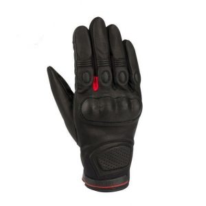 Bering: Δερμάτινα γάντια Vasko Black-Red